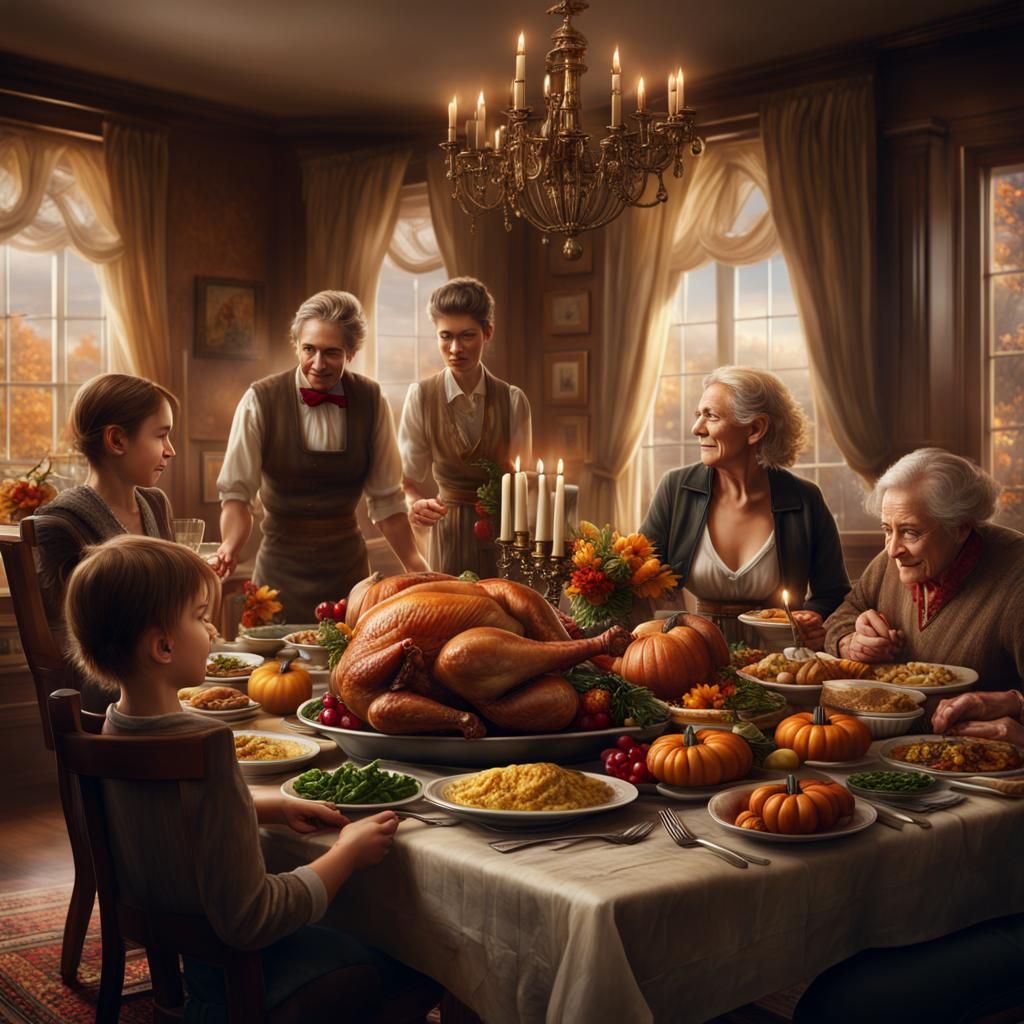 Thanksgiving Feast: A Cinematic Family Gathering