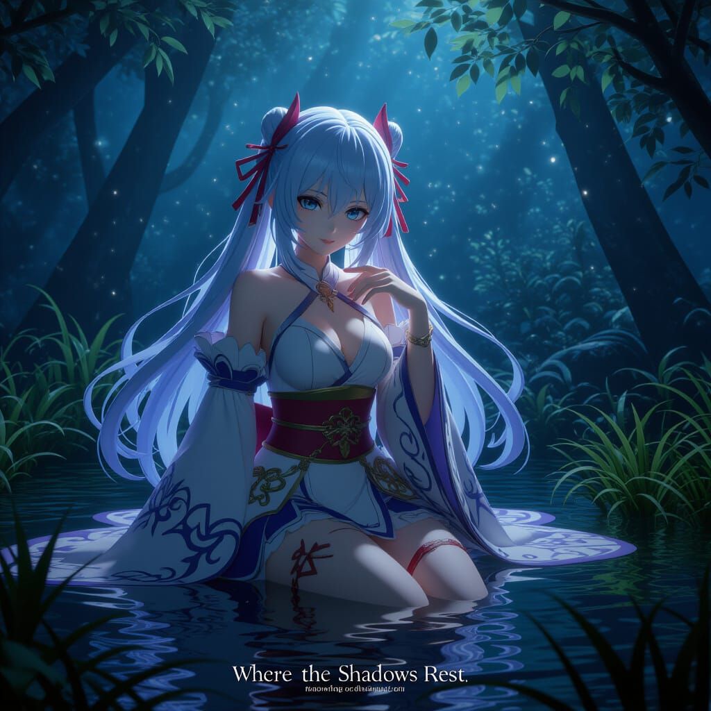 Where Shadows Rest: Detailed Anime Concept Art