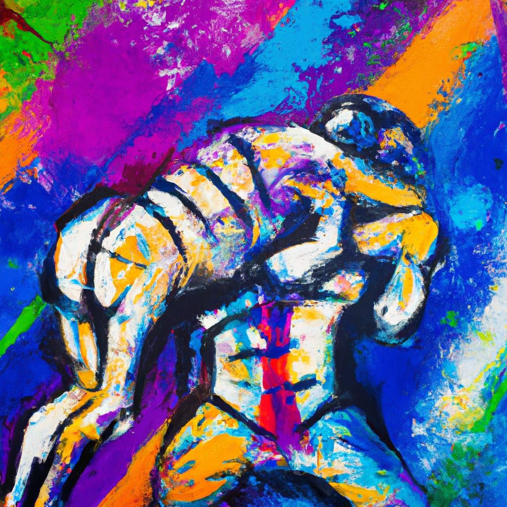 Graffiti Art of Professional Wrestling in Street Art Style