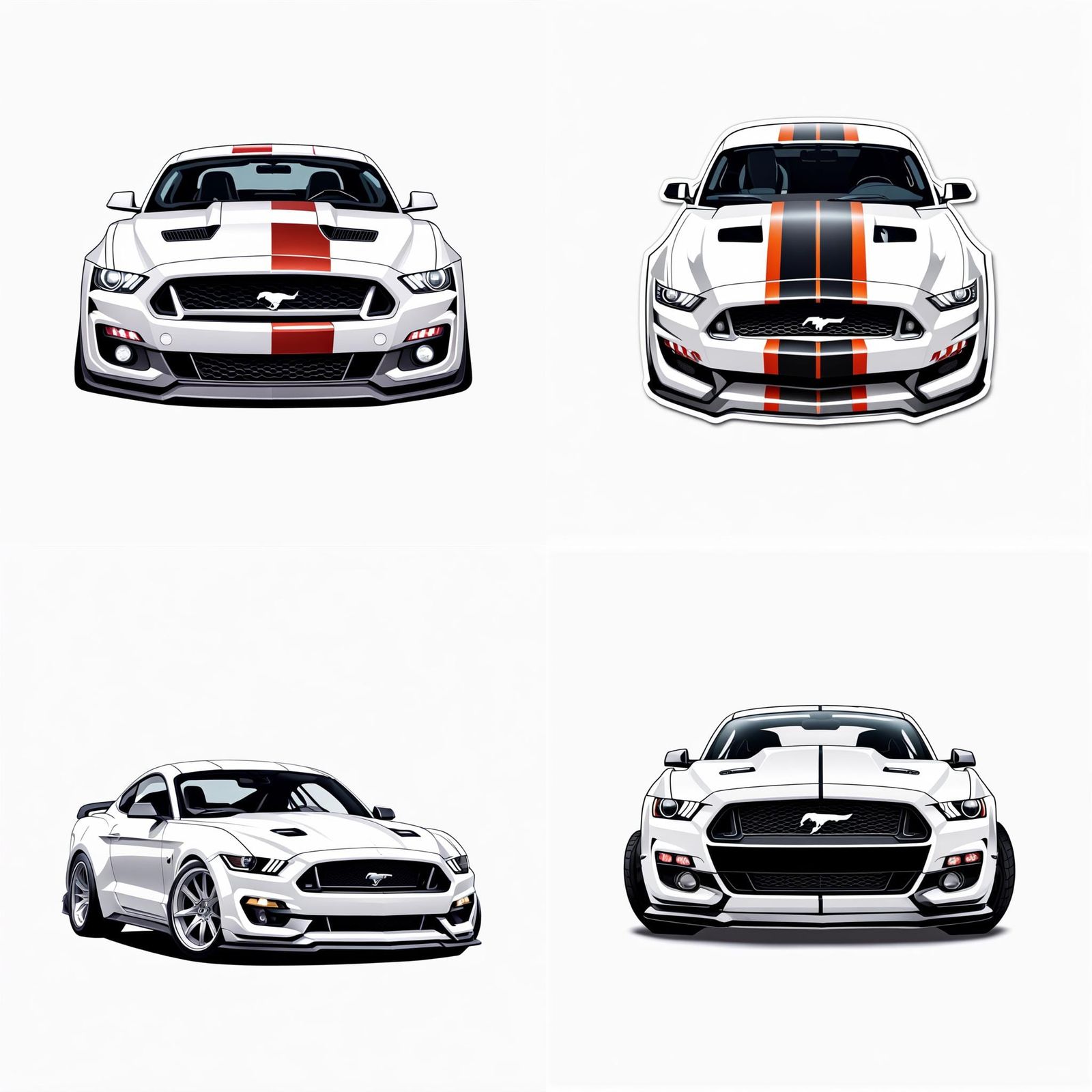 Ford Mustang Cobra Sticker Design
