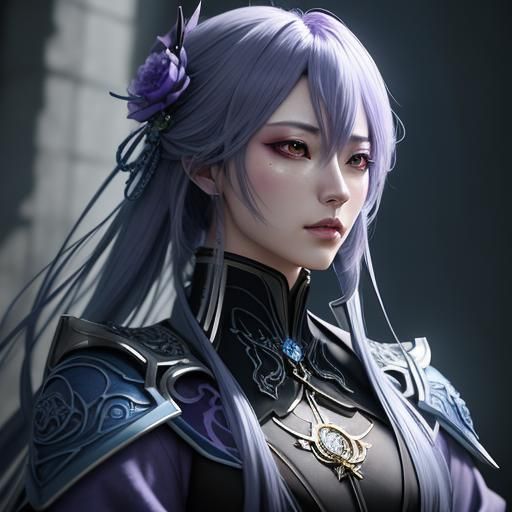 Anime Fantasy Portrait with Ethereal Colors