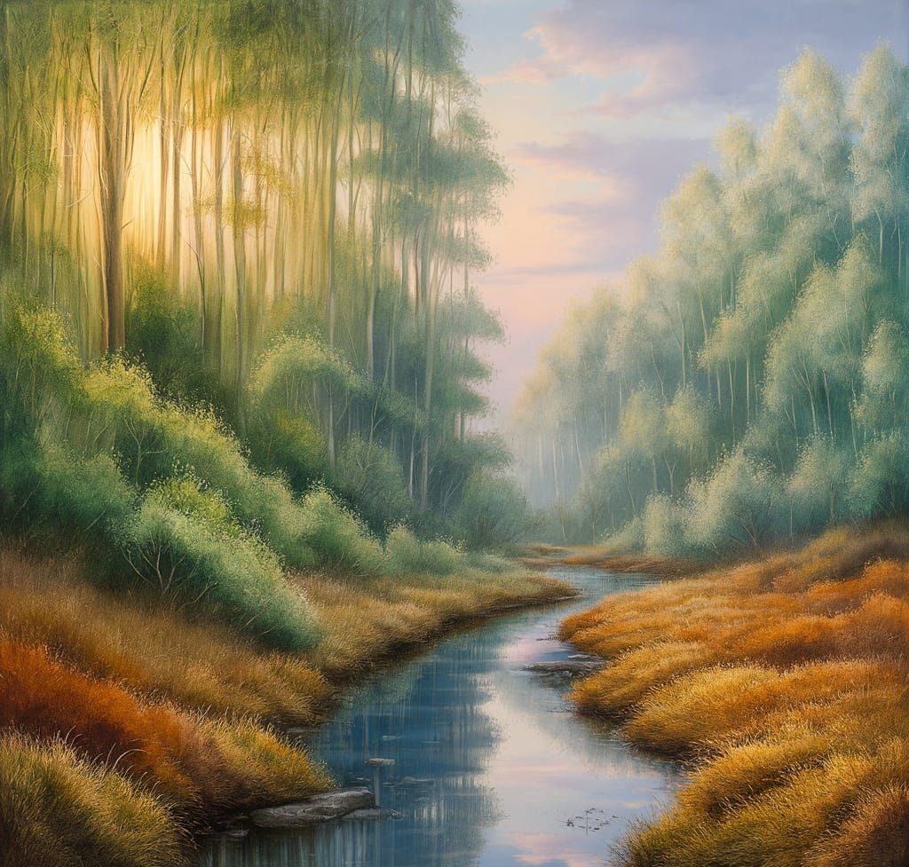 Nature's Harmony: Forest at Dawn