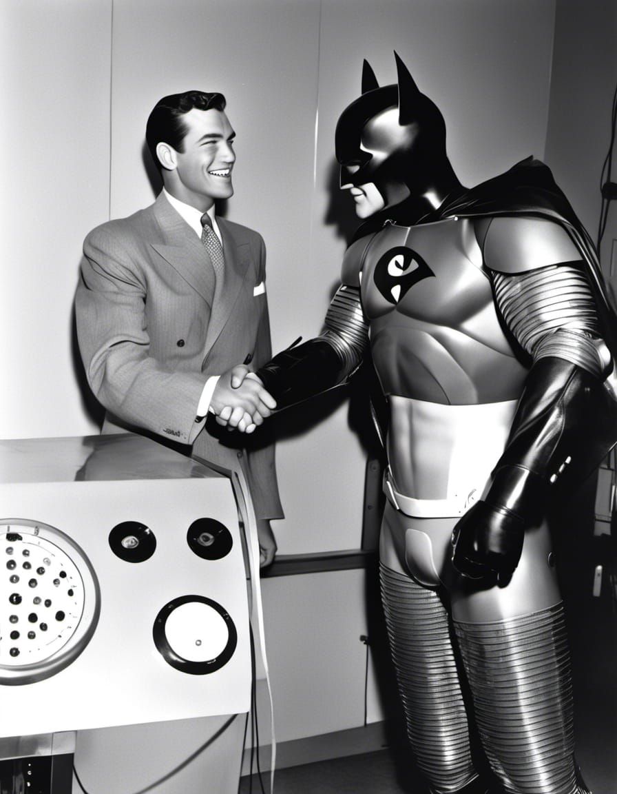 Batman Congratulates Inventor