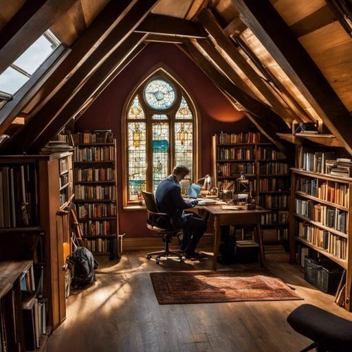 Colorful Stained Glass Window Art