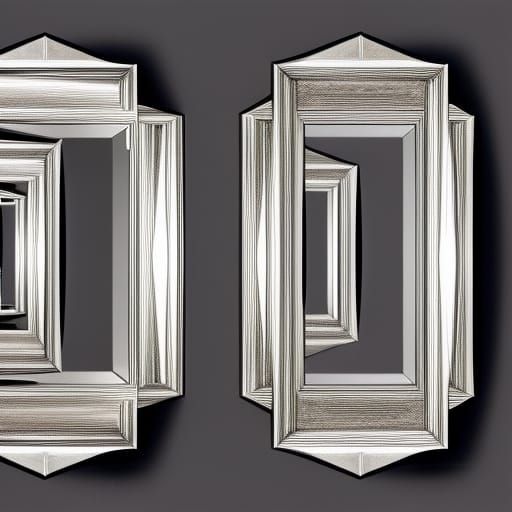 Mirrors Reflecting Each Other Creating Infinity