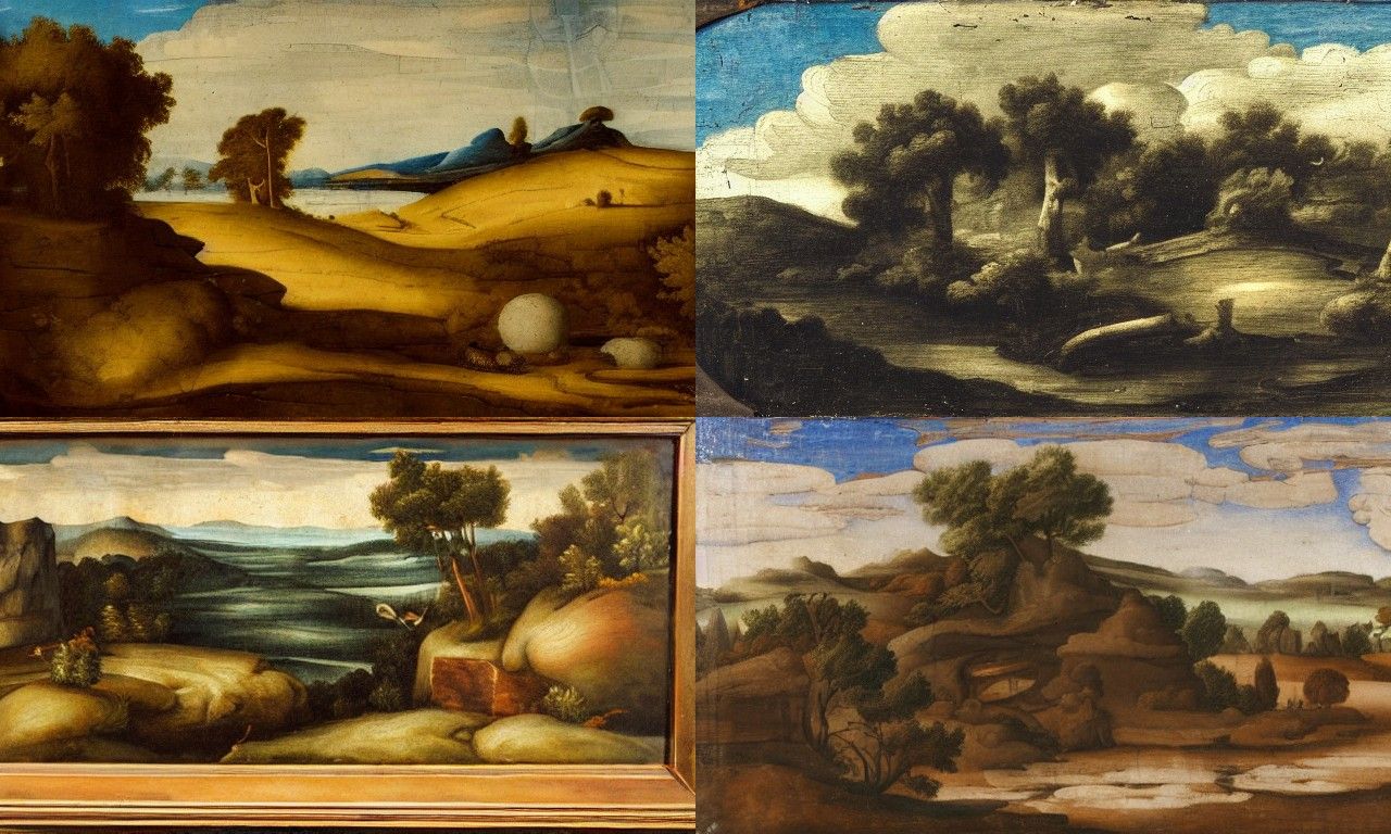 Vanitas-Inspired Landscape Reflecting Mortality