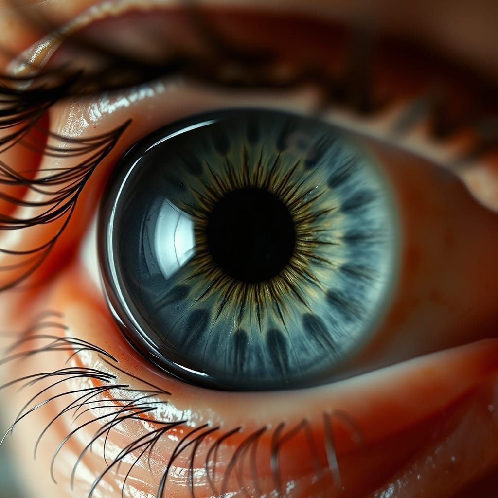 Macro Image of a Dead, Glaring Eye