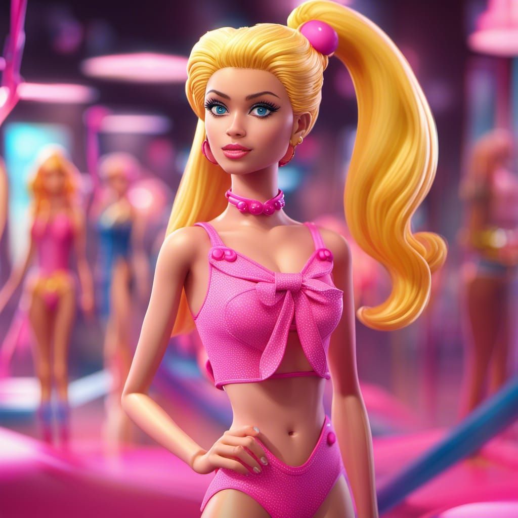 Barbie as Sailor Moon: Detailed Fantasy Art