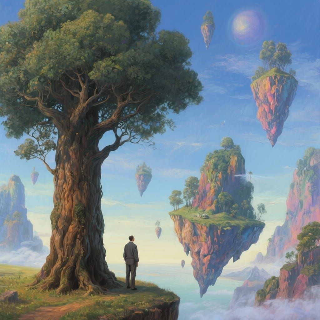 A surreal dreamscape