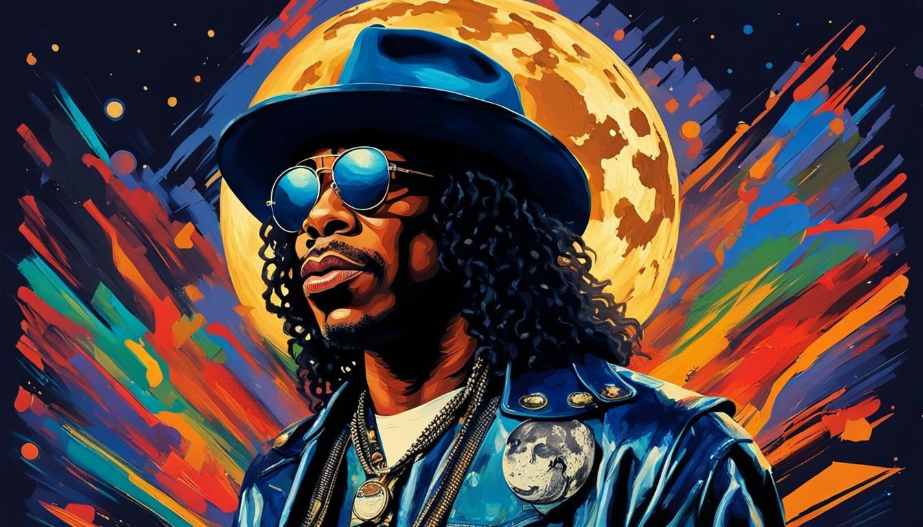 Rick James in Harlem: Abstract Art Portrait