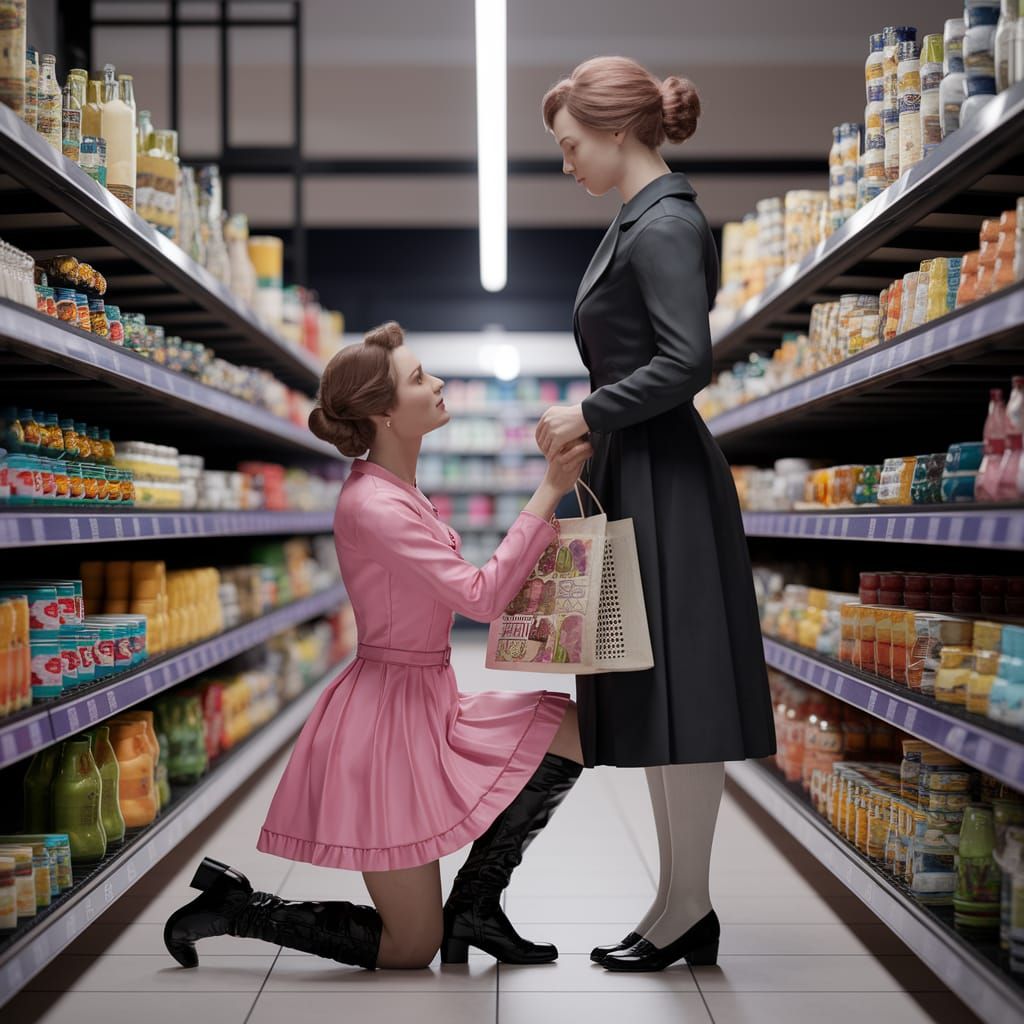 Sissy Supermarket: Portrait in Hyperdetailed Style