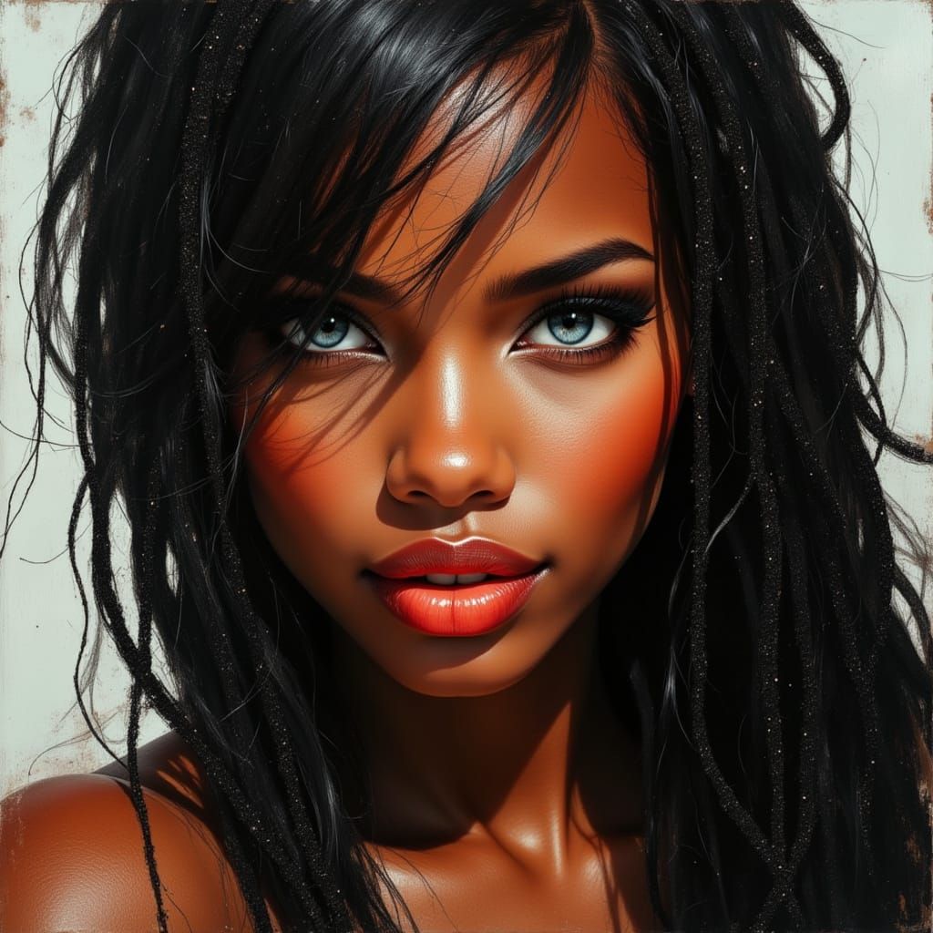 African Goddess Portrait of Kelly Rowland