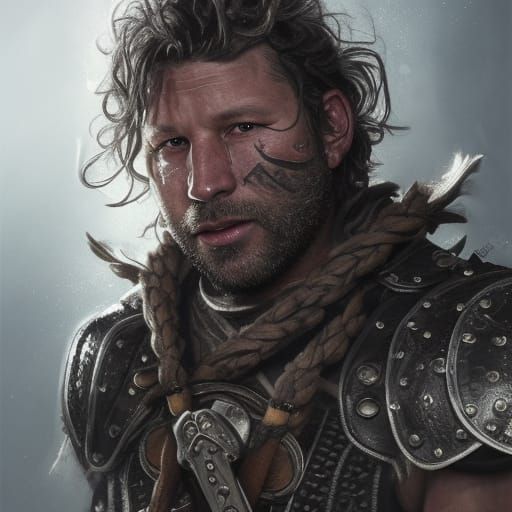 Orc Paladin Concept Art in Fantasy Style