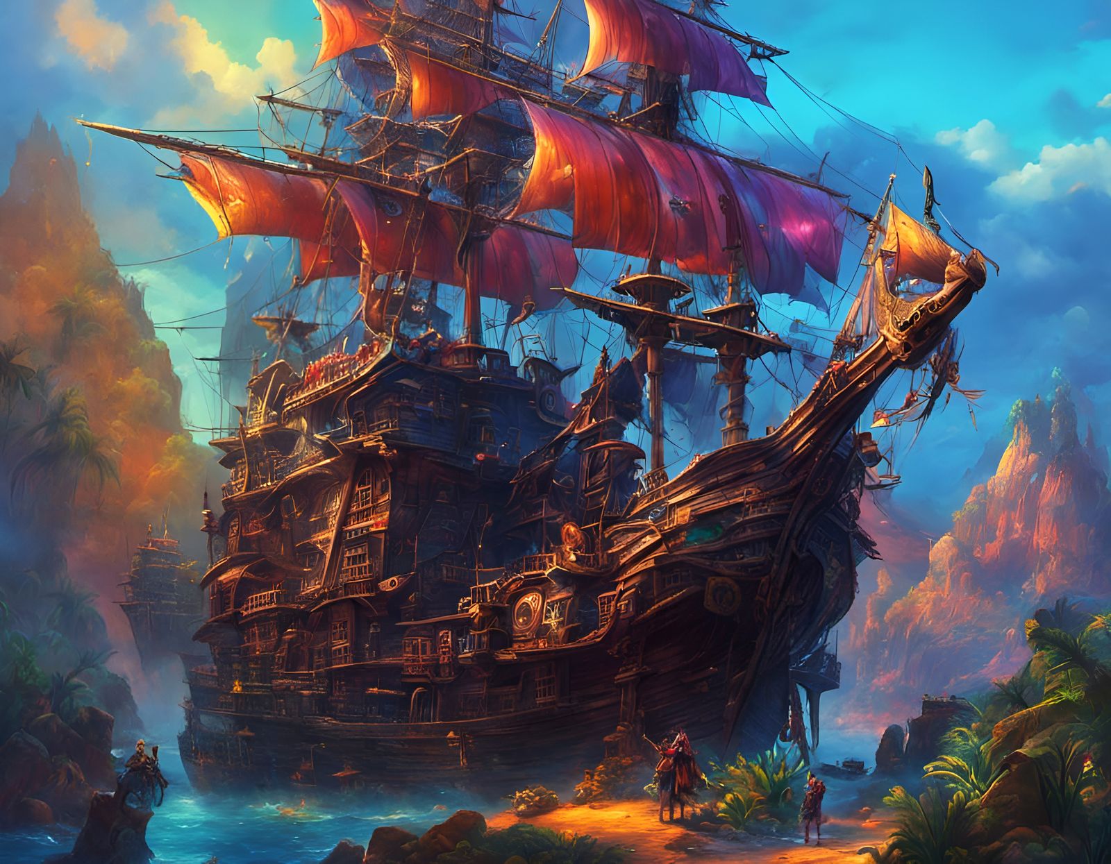 Astral Pirates Hide on Skull Island