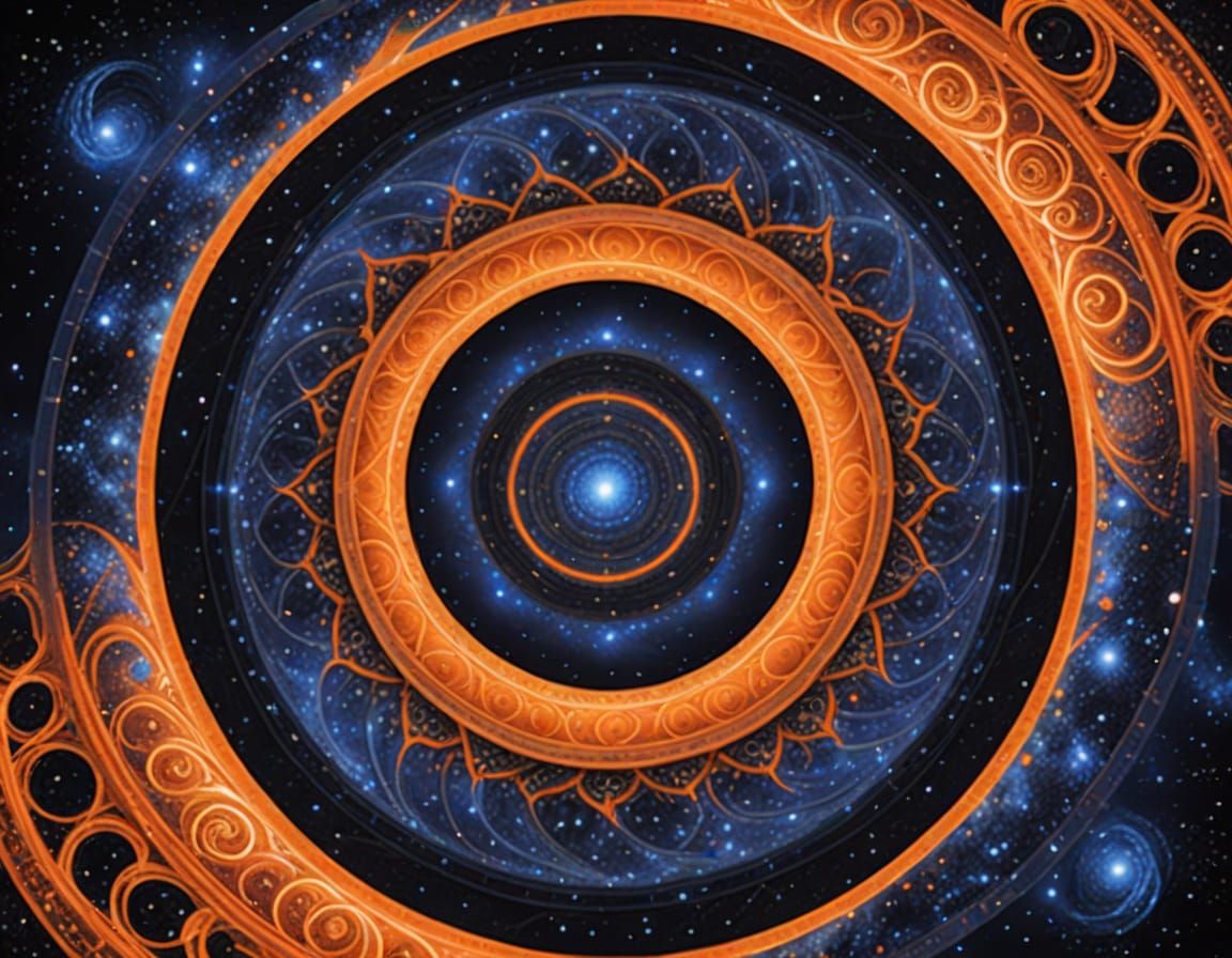 Cosmic Gateway Portal in Vibrant Colors