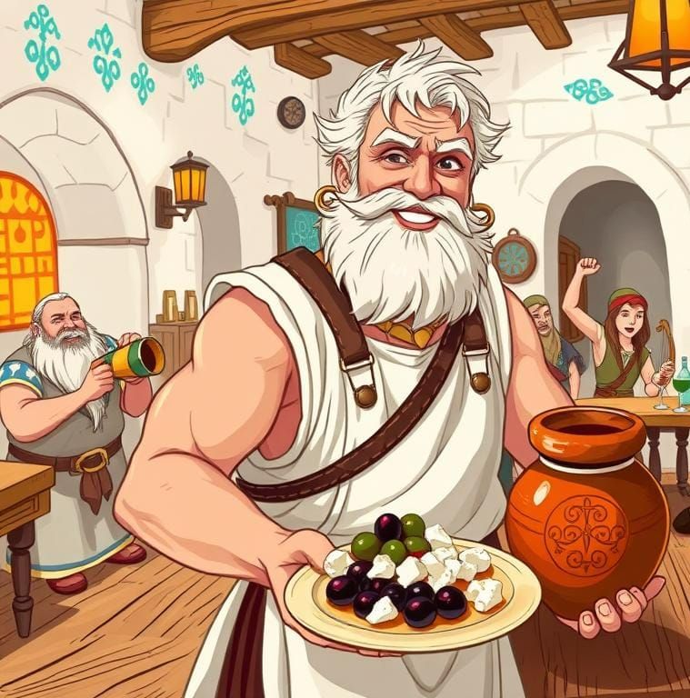 "Ambeli" Costas Evanopolous, Tavernkeep (Theros, D&D 5e)