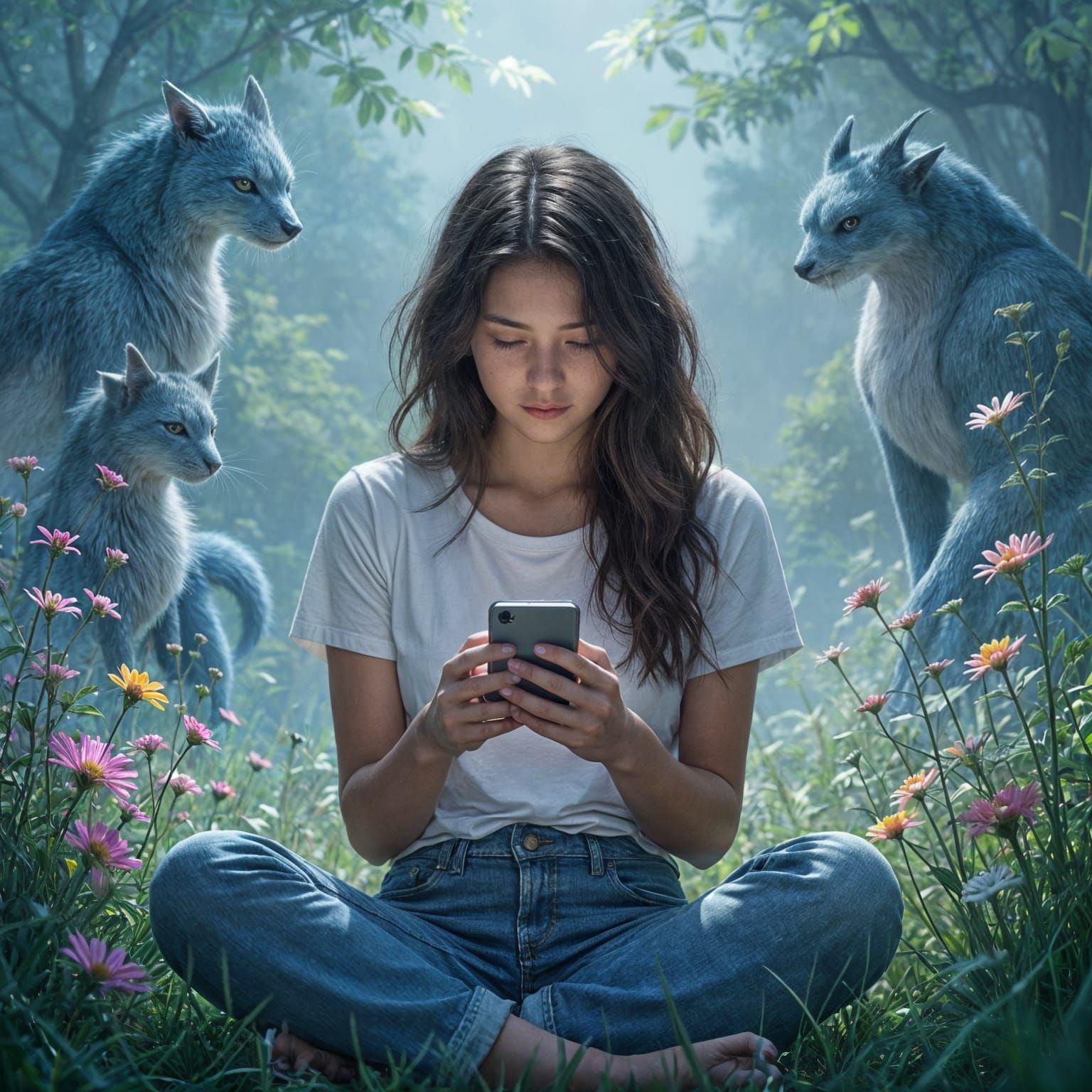 Girl Struggles with AI Image Generation Ideas