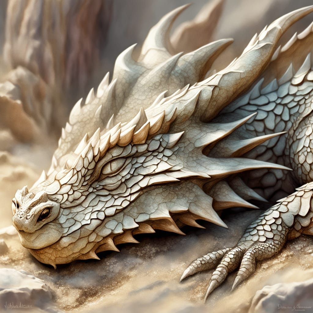 Sleeping Dragon: A Whimsical Fantasy Illustration