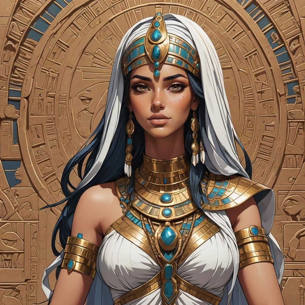 Astarte: Middle Eastern Goddess in Anime Style