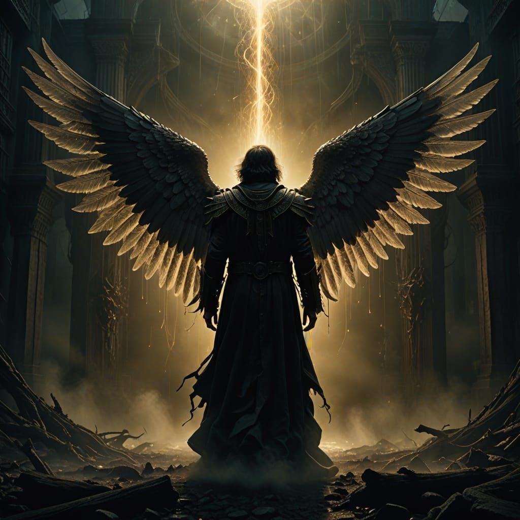 Ethereal Metatron in a Heavenly Realm