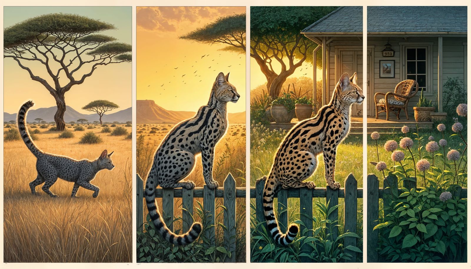 Savannah Cat Domestication: A Generational Triptych