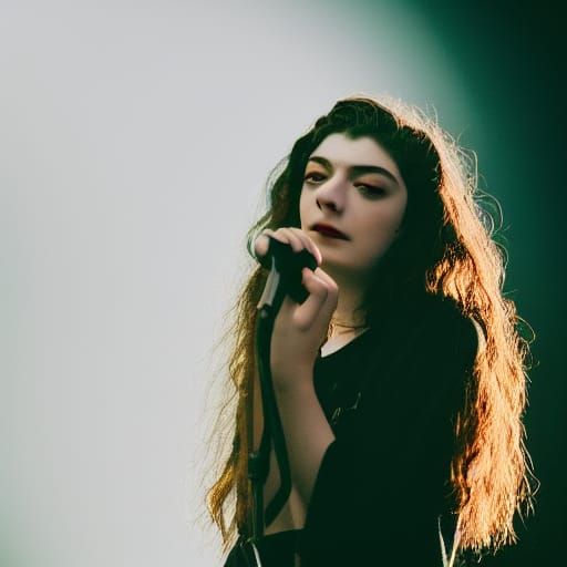 Lorde Portrait in Professional Photography Style
