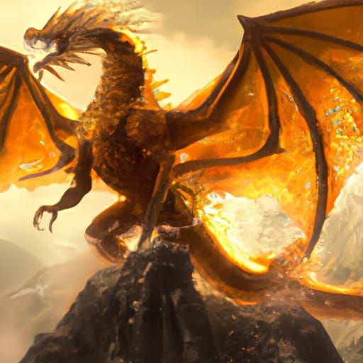 King Ghidorah Dark Fantasy Concept Art
