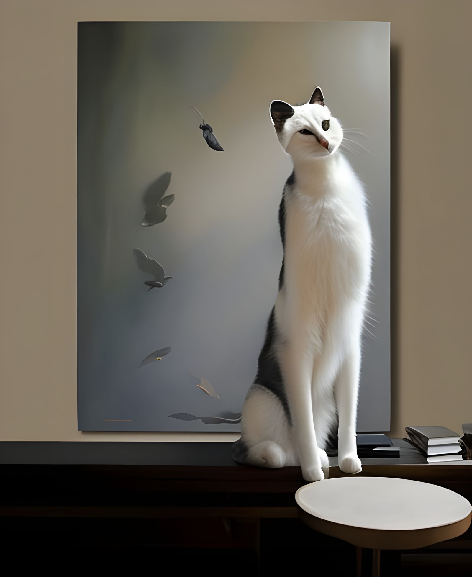 Cat Nap: Hyper-Realistic Mixed Media Painting