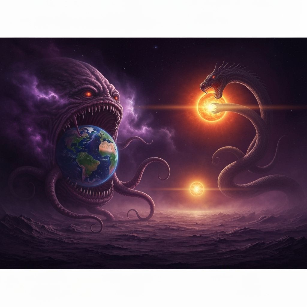 Cosmic Horror Planet Eater Engulfs Earth