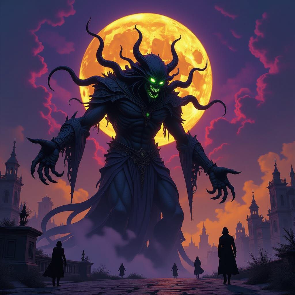 Eldritch Horror Masterpiece in Dark Fantasy Style