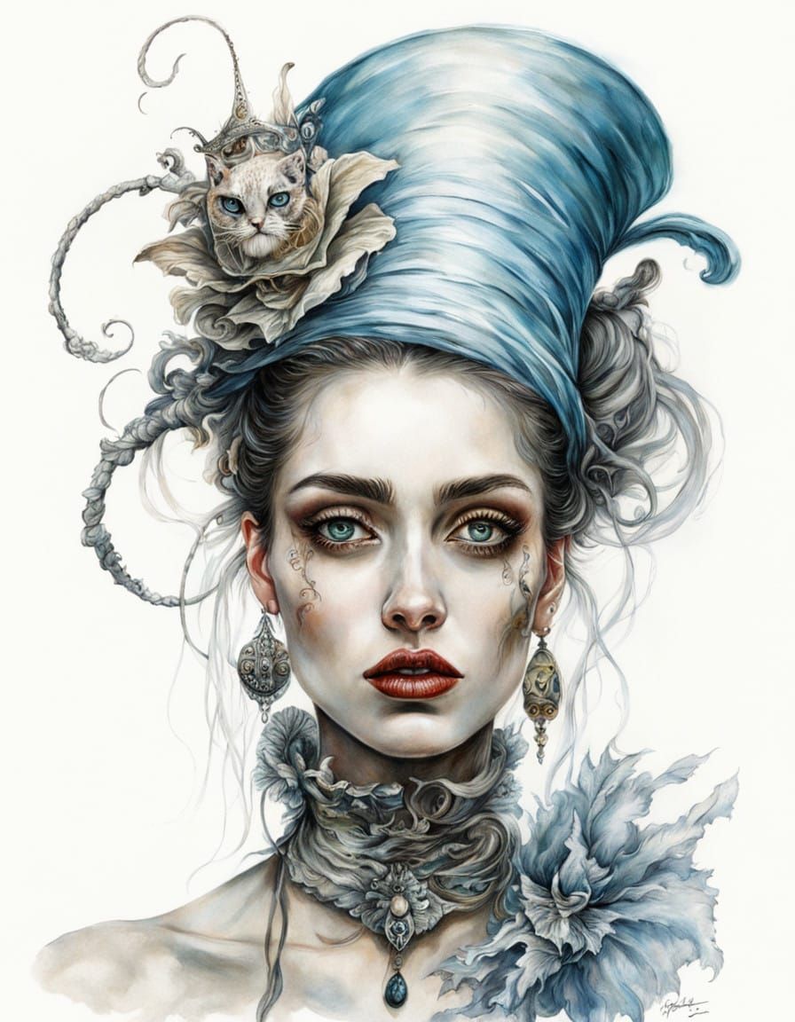 Dreamlike Beauty in Whimsical Attire