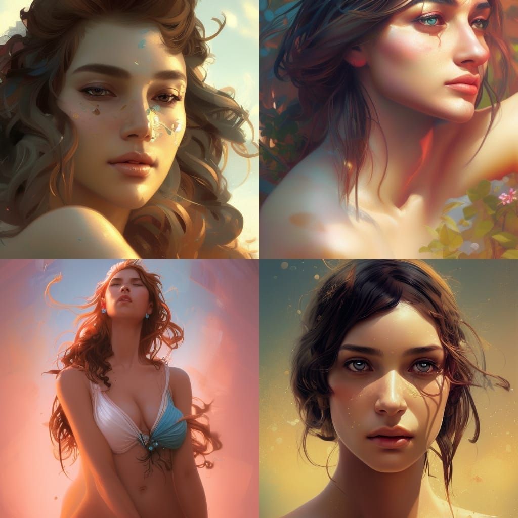 Brazilian Beauty: A Summer Portrait in Artgerm Style