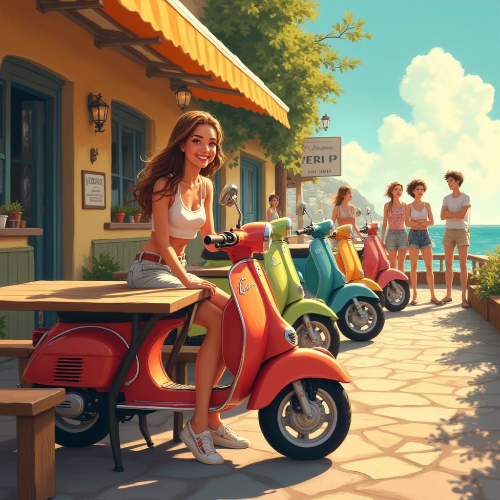 Summer Vibes at the Seaside Pub