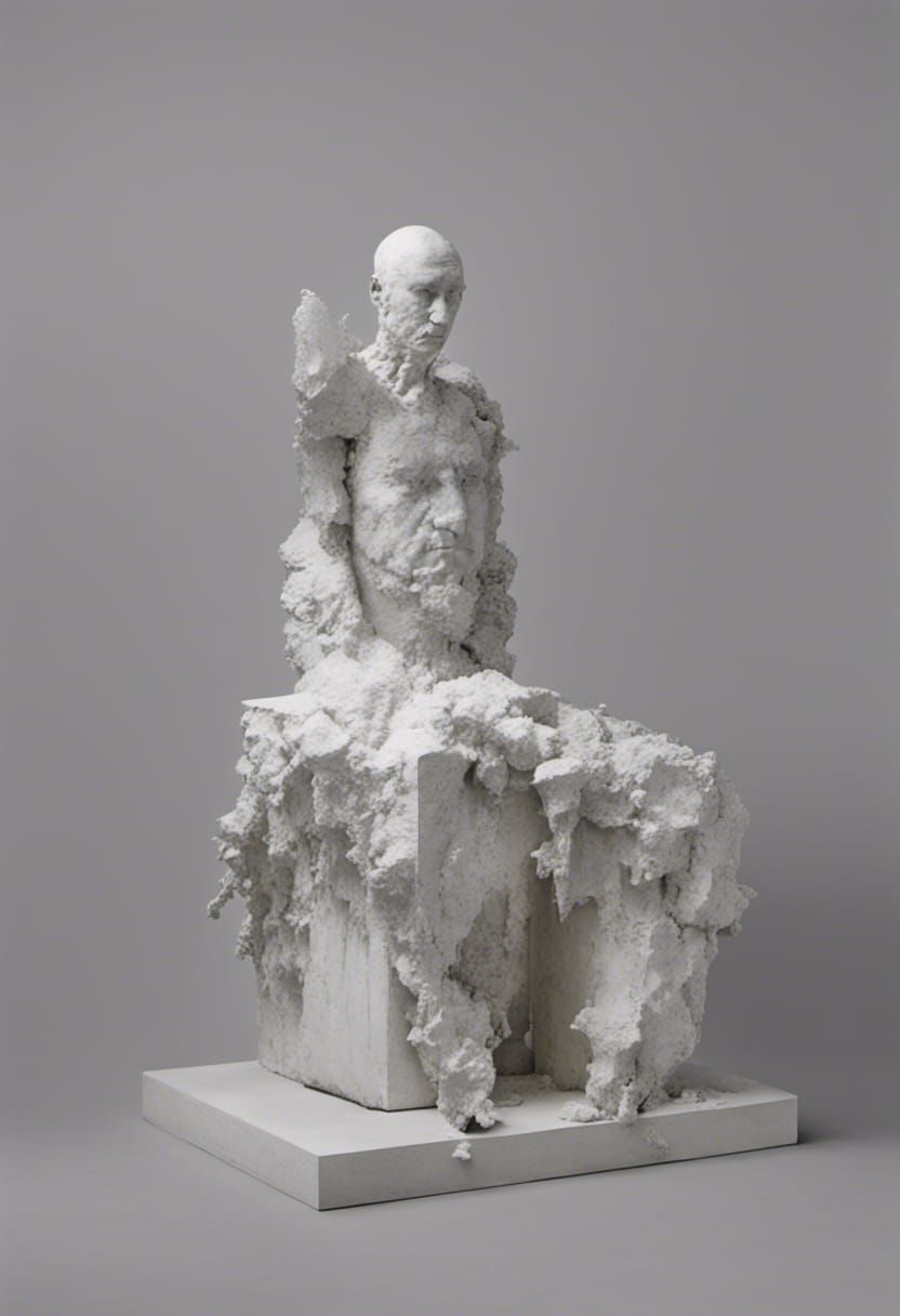 Twombly-esque Black Sculpture Featured in Artnews