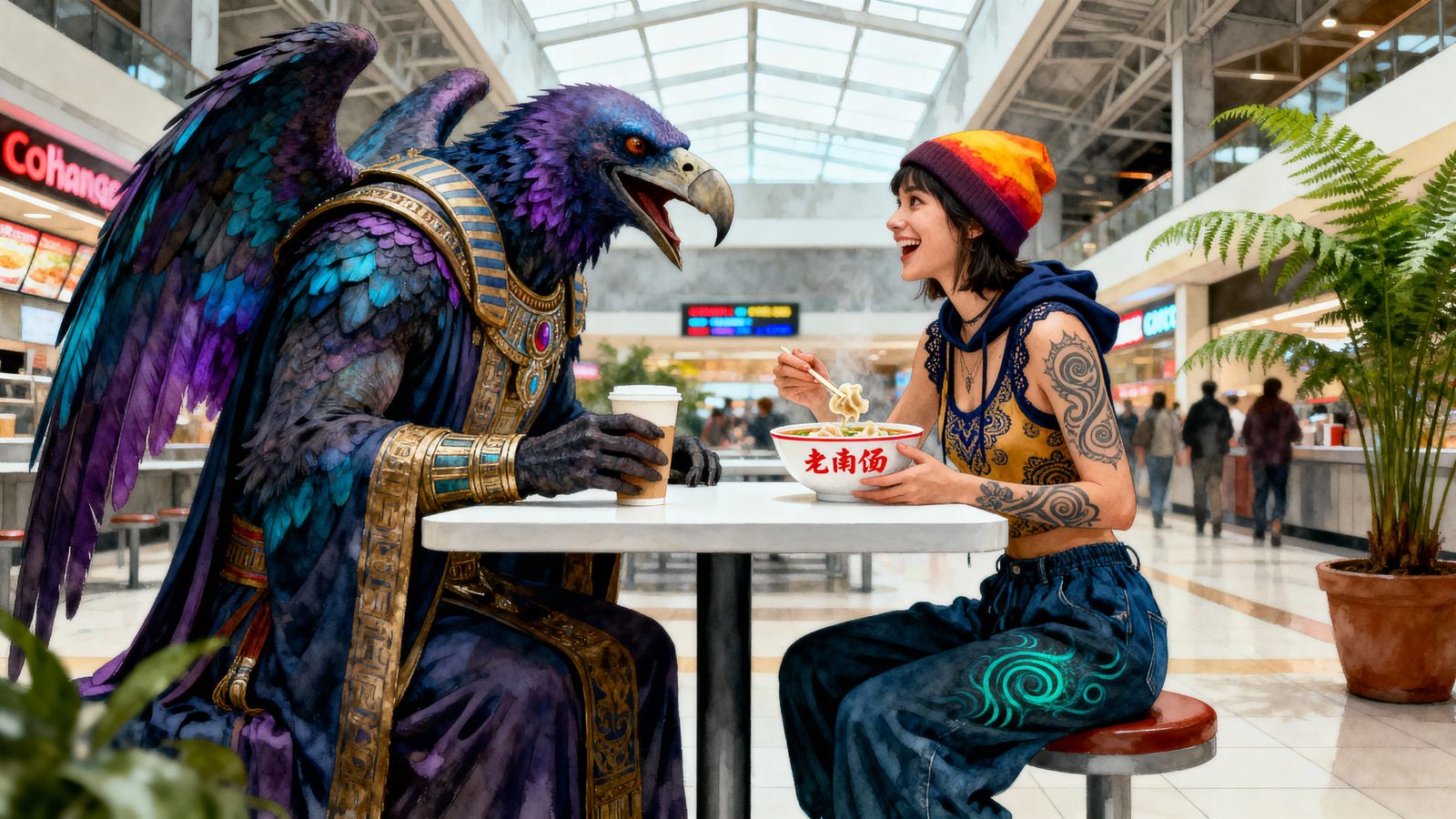 "...And his head turned inside out?! That's great!"