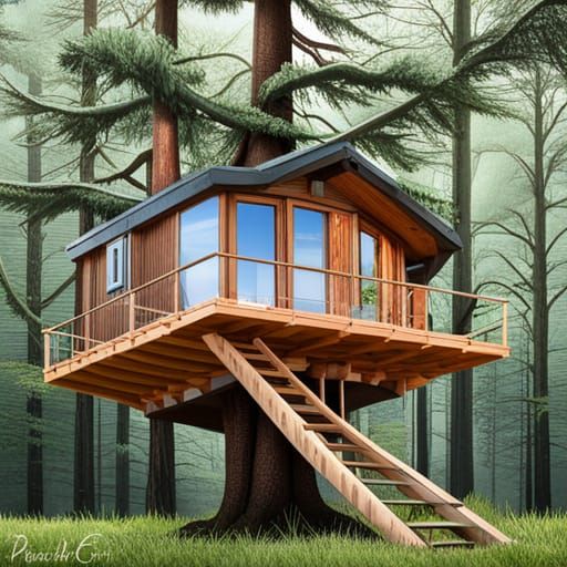 Enchanting Treehouse Cabin in Spruce Woods