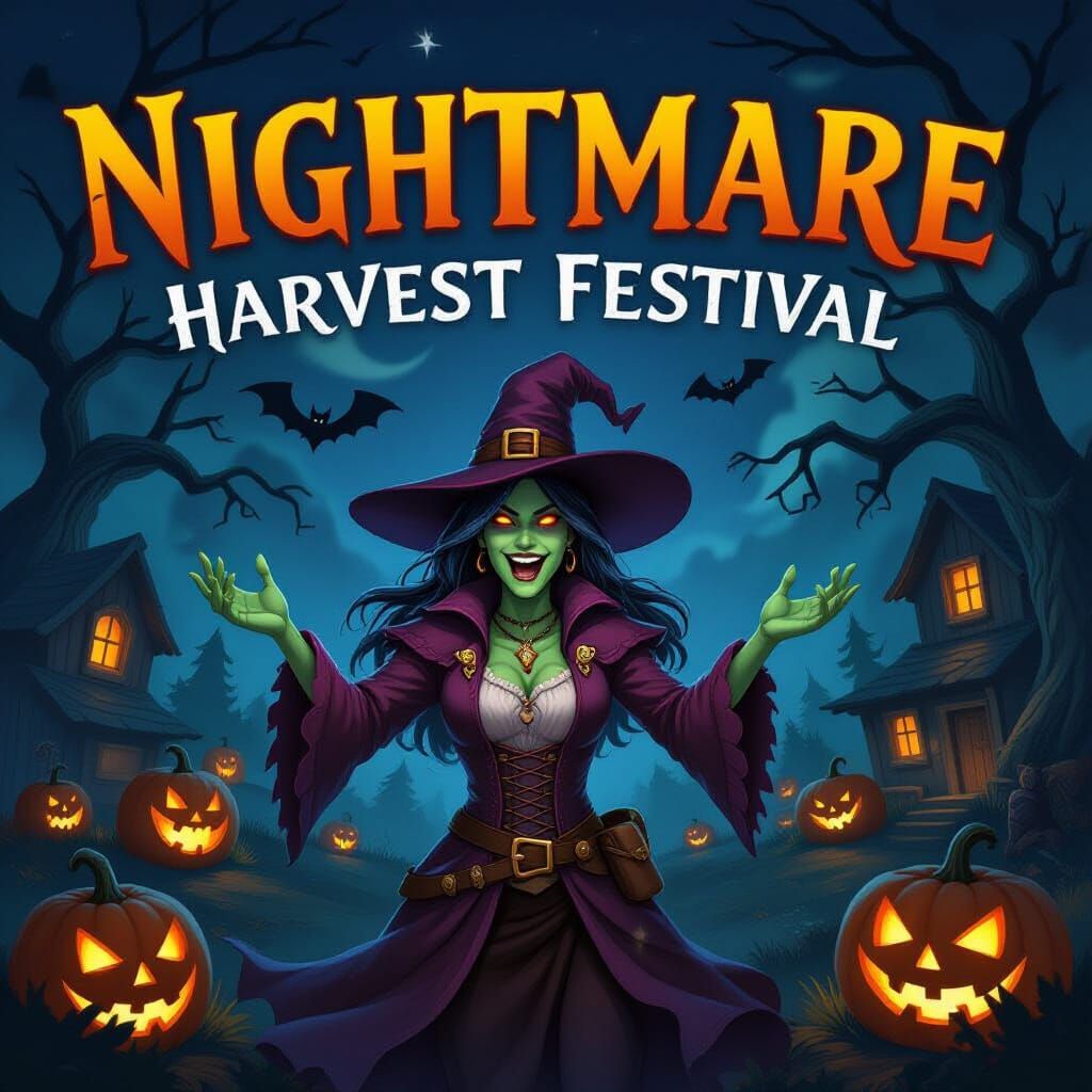 Nightmare Harvest Festival AI Art