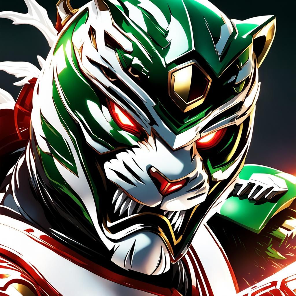 Dragon Tiger Super Sentai Ranger in Anime Style