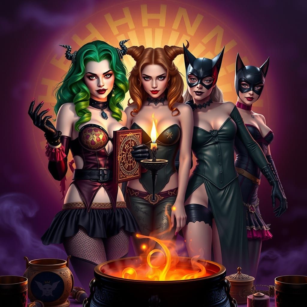 Dark Fantasy Sanderson Sisters Conjure Forbidden Magic