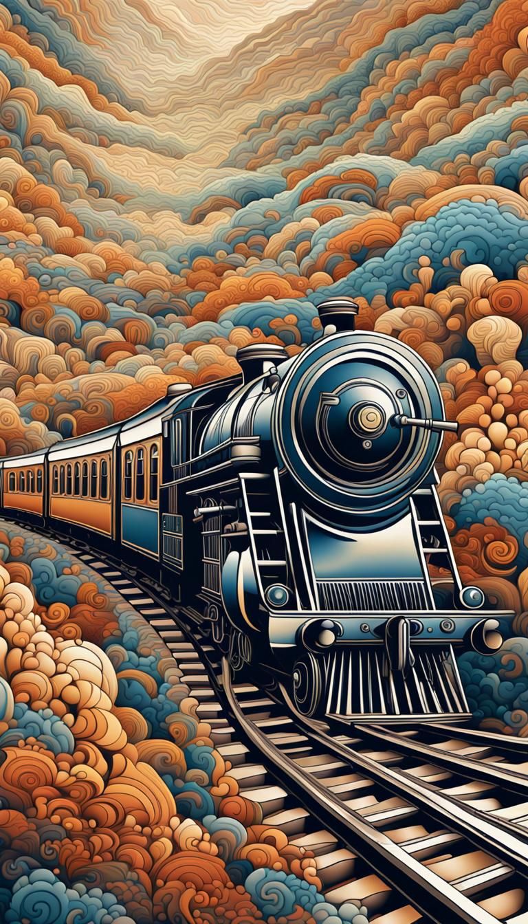 Orient Express in Abstract Fractal Geometry