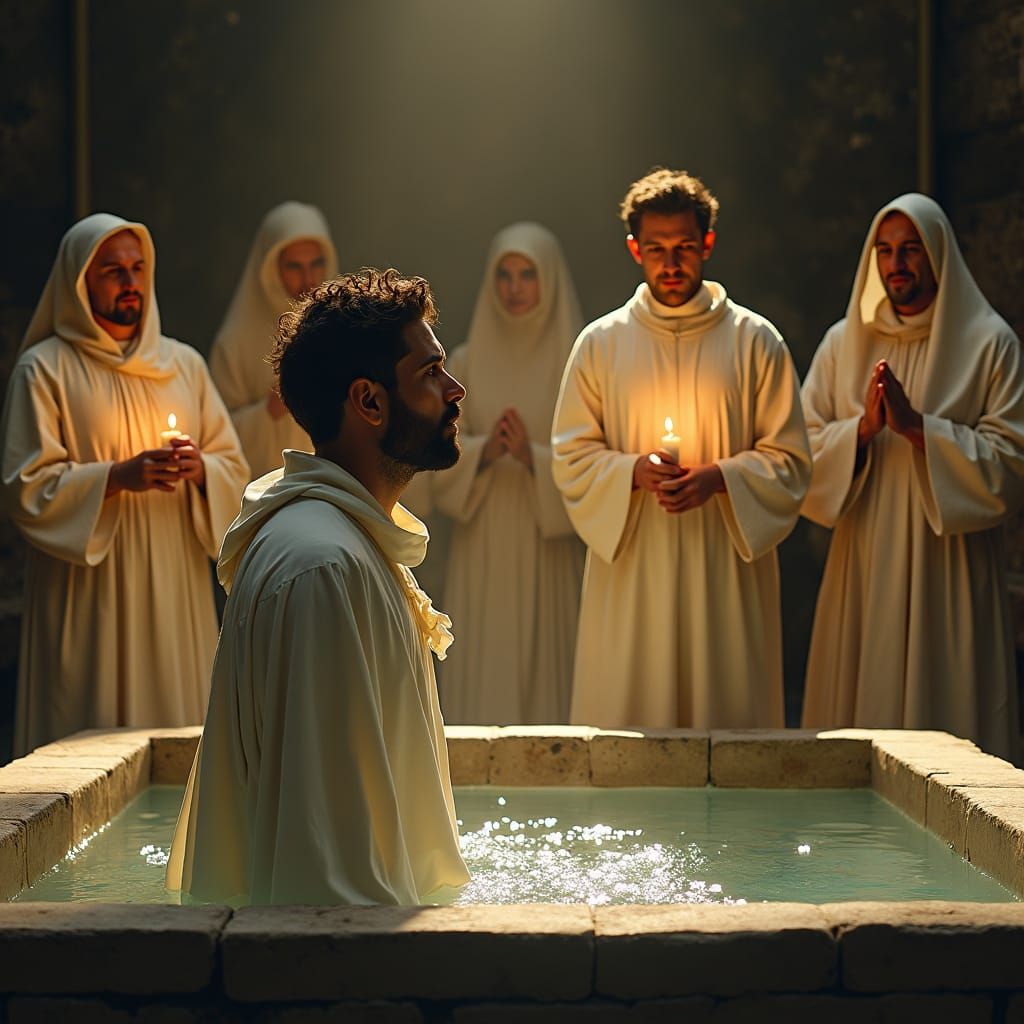 Baptism in Golden Light: A Spiritual Rebirth
