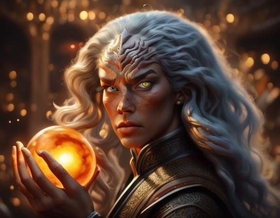 Klingon Warrior on Battlefield as Digital Art