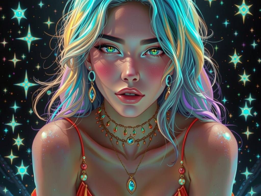 Red Hair, Green Eyes, and a Tree