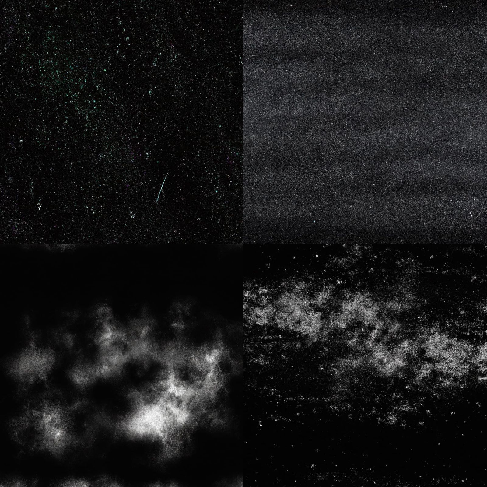 Black Grunge Background with Cosmic Atmosphere