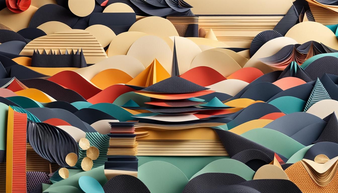Origami Paper Folds Papercraft in 8K Resolution