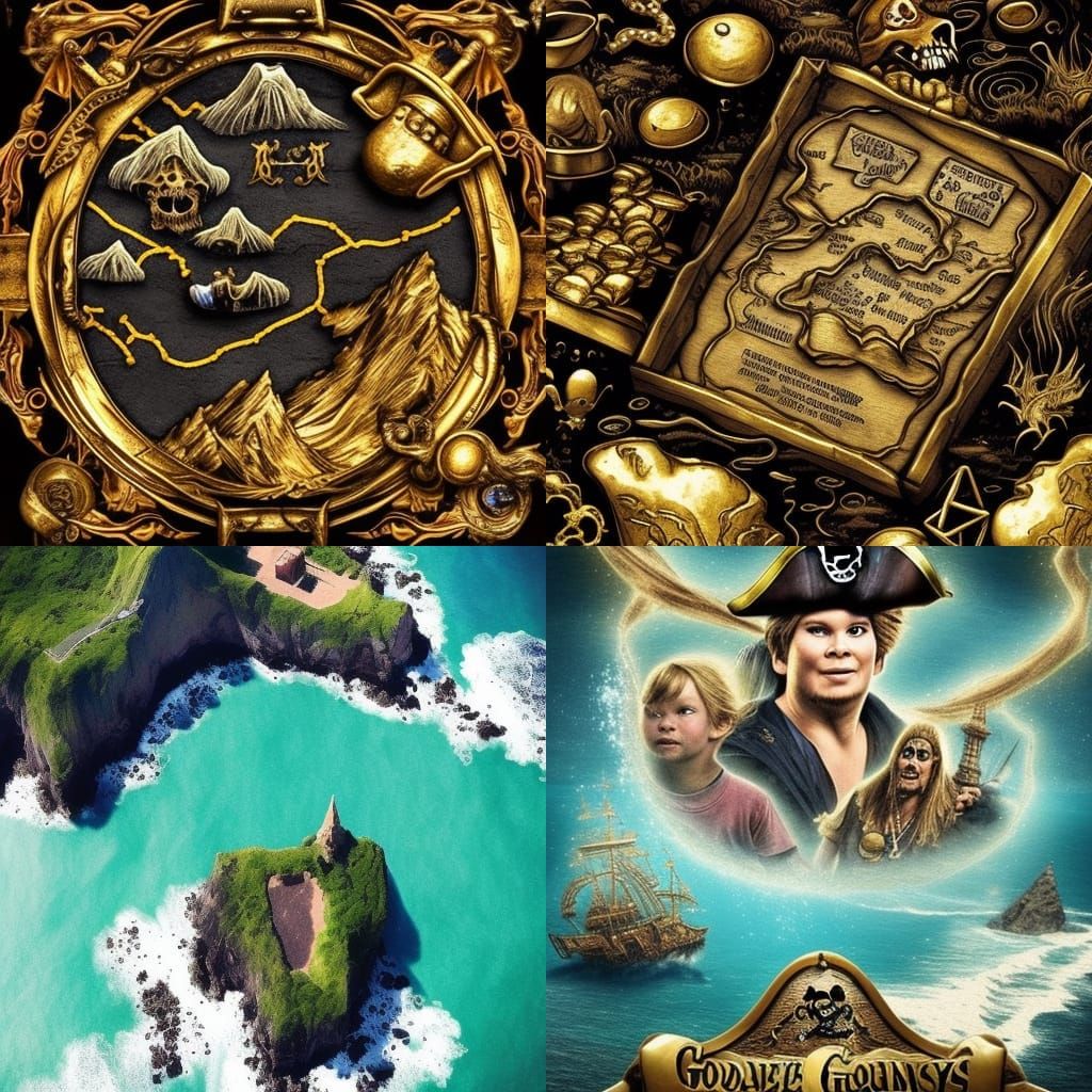 THE GOONIES treasure map