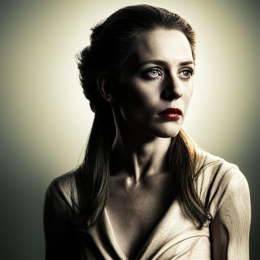 Hyperrealistic Lady Frankenstein Portrait