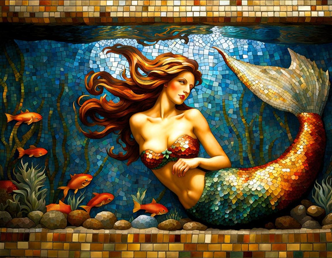 Mr. Tile Tessellated Was My Mosaic Guru (Double's Water Day, Work #6)