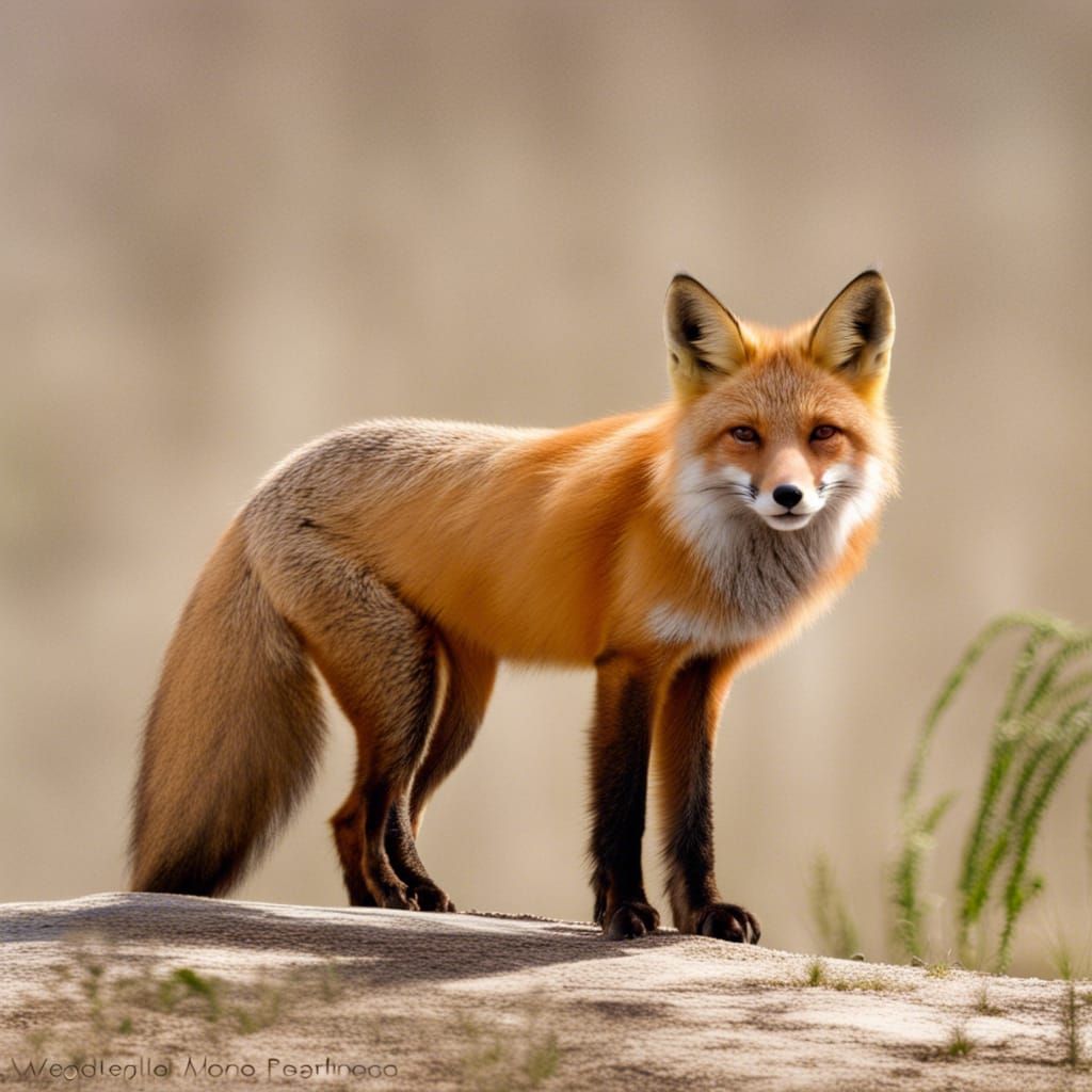 Stunning AI Image of a Red Fox
