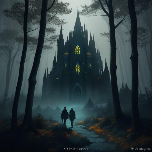 Dark Fantasy Boy in Forest: Matte Painting in Unreal Engine